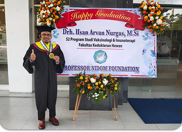 Ilsan Arvan Nurgas Wisudawan Terbaik S2 FKH UNAIR