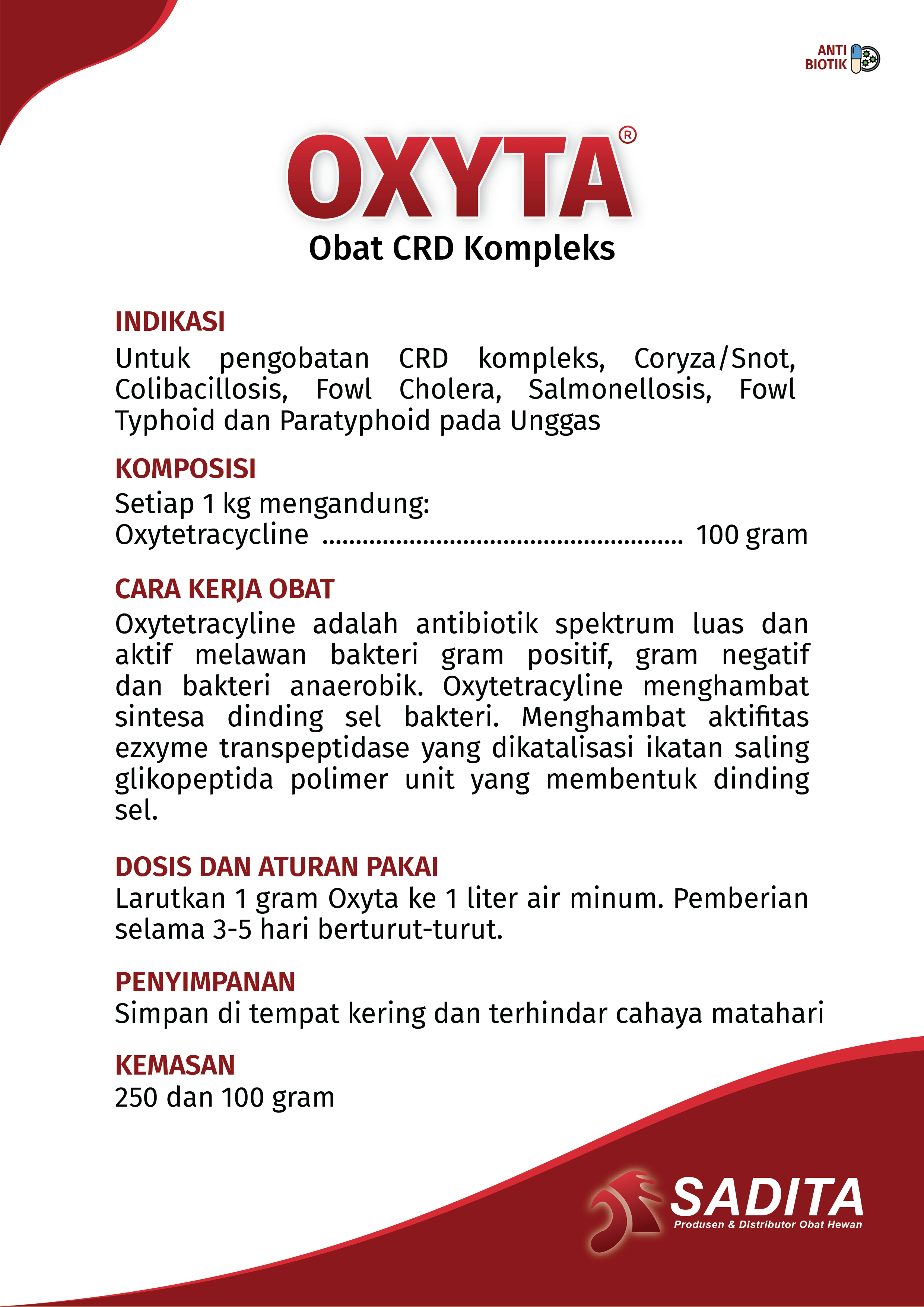 OXYTA®
Obat CRD Kompleks